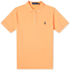 Polo Ralph Lauren French Terry Cotton Jersey Polo Shirt, Size Small In Orange