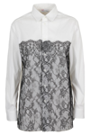 RED VALENTINO REDVALENTINO LACE DETAILED SHIRT