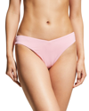 Weworewhat Delilah Low-rise Hipster Bikini Bottoms In Baby Pink