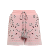 Alanui Bandana-jacquard Cotton-blend Shorts In Pink