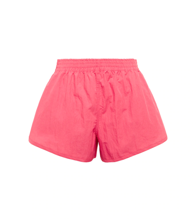 Jw Anderson Logo Detailed Oversized Shorts In Pink