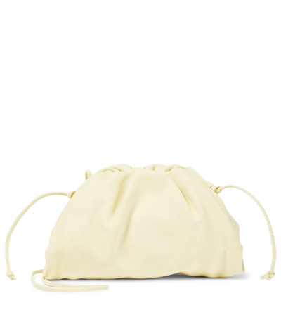 Bottega Veneta Pouch Mini Leather Clutch Bag In Yellow