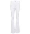 Veronica Beard Beverley High-rise Flared Jeans In White