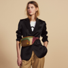 Sandro Peak-lapel Single-breasted Blazer In Black