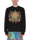 VERSACE JEANS COUTURE PRINTED SWEATSHIRT WITH LOGO
