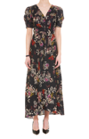 Saloni Floral-print Puff-sleeve Dress In Multicolor