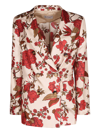 ALBERTO BIANI FLORAL PRINT DOUBLE-BREASTED DINNER JACKET