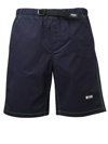 Msgm Logo Print Sports Shorts In Blue