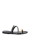 Ancient Greek Sandals Polytimi Chain Diamante Strap Sandal In Black