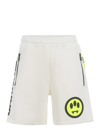 Barrow Side Logo Zip Pocket Shorts In Bianco