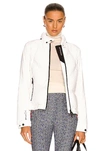 Moncler White Down Daynamic Vailly Jacket In White
