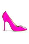 Manolo Blahnik Hangisi 115 Pump In Hot Pink