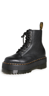 DR. MARTENS' 1460 PASCAL MAX COMBAT BOOTS BLACK