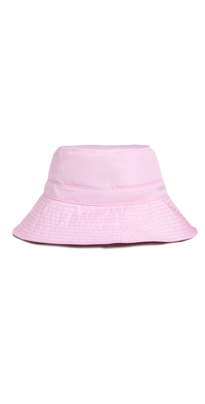 Ganni Recycled Polyester Bucket Hat In Pink