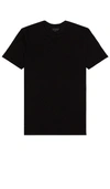 Allsaints Brace Cotton Tee In Jet Black