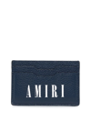 AMIRI GRAINED LEATHER LOGO CARDHOLDER