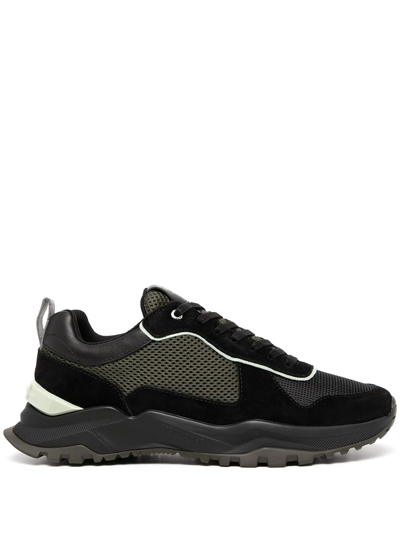 Android Homme Panelled Low-top Trainers In Black