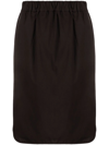 Fabiana Filippi Elasticated-waist Midi Skirt In Black