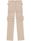 BURBERRY PANEL-DETAIL CARGO TROUSERS