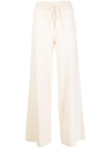 Lisa Yang Sofi High-waisted Wide-leg Trousers In White
