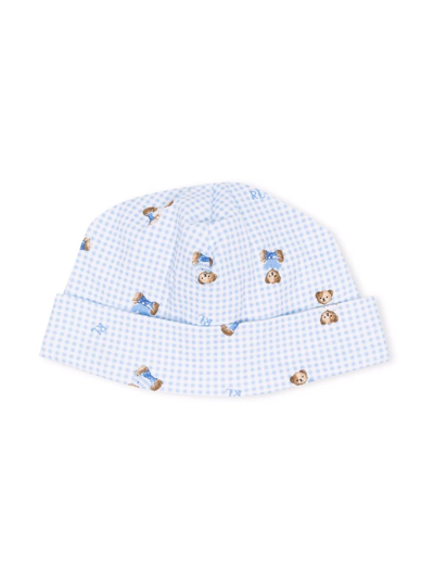 Polo Ralph Lauren Babies' Teddy Bear Cotton Beanie In White
