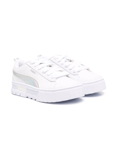 Puma Kids' Side Logo-print Trainers In White