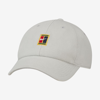 Nike Court Heritage86 Logo Tennis Hat In Grey Haze,binary Blue