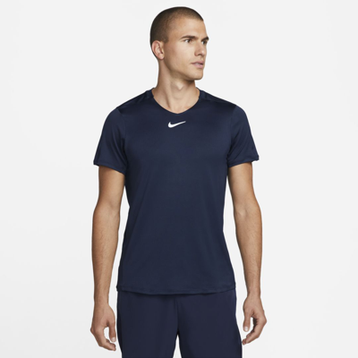 Nike Men's Court Dri-fit Advantage Tennis Top In Blue