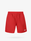 Stussy Logo Swim Shorts In Red