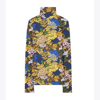 Tory Sport Tory Burch Printed Jersey Mockneck In Painted Bouquet