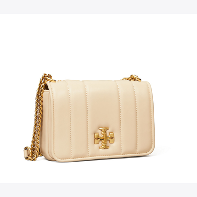 Tory Burch Kira Chain Shoulder Bag In Brie / Rolled Gold