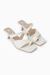 Cos Toe-thong Heeled Sandals In White