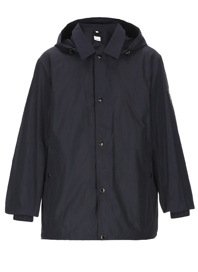 Burberry Detachable Hooded Jacket In Black