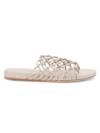 Etienne Aigner Women's Barbados Woven-leather Thong-toe Sandals In Challice