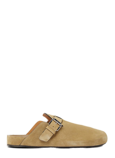 Isabel Marant Mirvinh Suede Backless Loafers In Brown