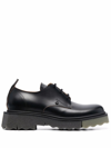 Off-white Sponge Sole Lace-up Derby Shoes In Black