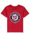 Outerstuff Toddler Boys And Girls Red Washington Nationals Primary Team Logo T-shirt In Red