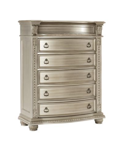 Homelegance Rockport Chest In Silver