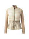 Mackage Joyce-z Puffer Zip-up Jacket In Beige