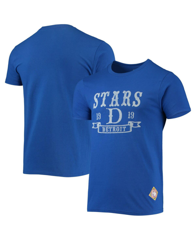 Stitches Men's  Royal Detroit Stars Negro League Wordmark T-shirt