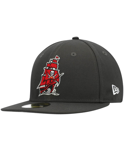 New Era Men's  Pewter Tampa Bay Buccaneers Omaha Alternate Logo 59fifty Fitted Hat