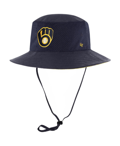 47 Brand Men's '47 Navy Milwaukee Brewers Panama Pail Bucket Hat