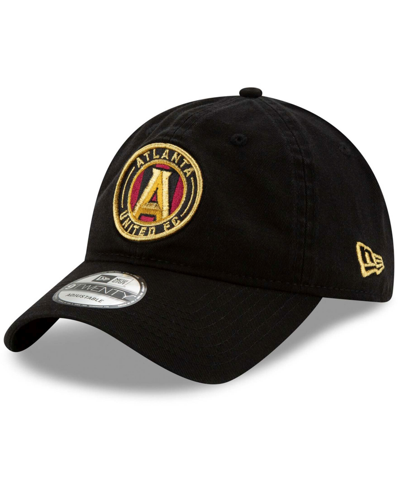 New Era Men's Black Atlanta United Fc Team Logo 9twenty Adjustable Hat