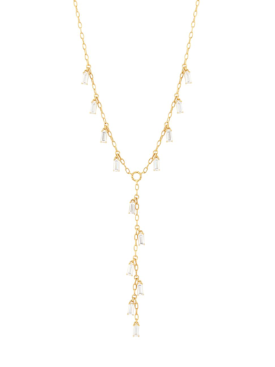 Adriana Orsini Veritas Shaky 18k-gold-plated & Cubic Zirconia Y-necklace