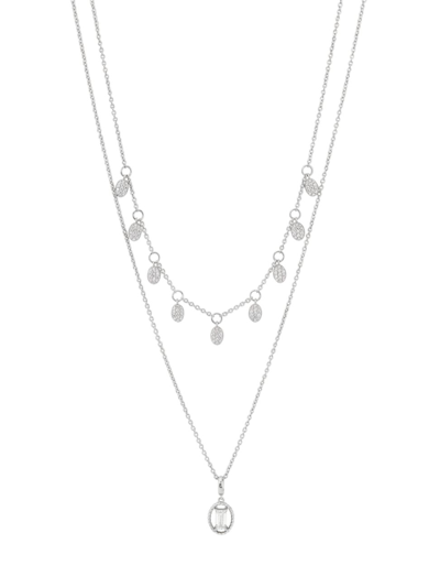 Adriana Orsini Women's Veritas Shaky Sterling Silver & Cubic Zirconia Layered Necklace
