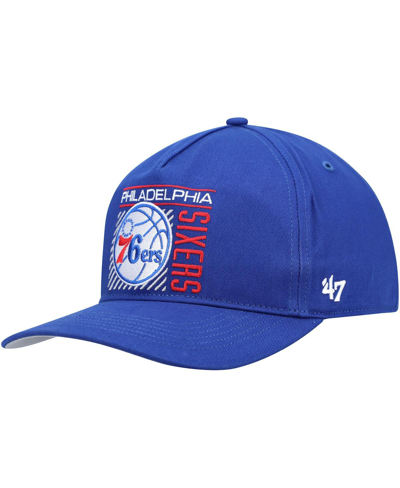 47 Brand Men's '47 Royal Philadelphia 76ers Reflex Hitch Snapback Hat