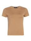 Theory Short Sleeve Cotton T-shirt In New Camel