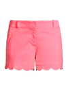 Vineyard Vines Scalloped-trim Every Day Shorts In Knickout Pink