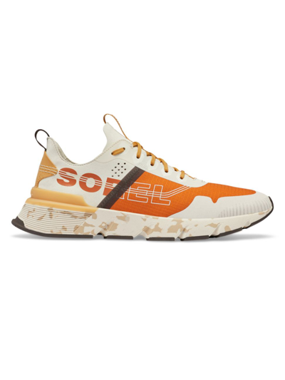 Sorel Kinetic Rush Ripstop Mens Faux Suede Fitness Athletic And Training Shoes In Orange