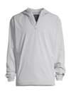 Linksoul Half-zip Hooded Jacket In Grey